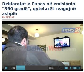 Με θεαματικότητα τελικού μουντιάλ η συνέντευξη του Χρ. Παππά της Χρυσής Αυγής στην Αλβανία (βίντεο) Με θεαματικότητα τελικού μουντιάλ η συνέντευξη του Χρ. Παππά της Χρυσής Αυγής στην Αλβανία (βίντεο)